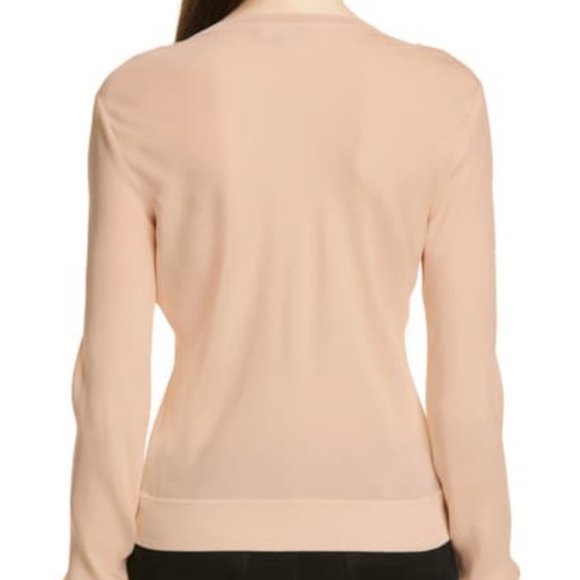 THEORY Crewneck Bias Silk Top - Picture 3 of 11